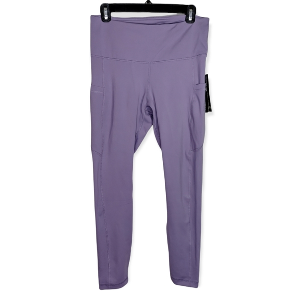 90 Degree By Reflex Pants - NWT 90 Degree by Reflex High Waist Ankle Length Purple Athletic Leggings Size L